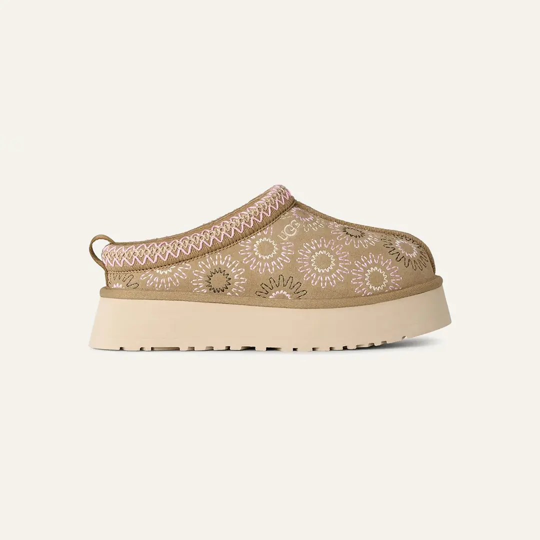 Ugg Tazz Sun Stitch Kadın Kapalı Terlik - Koyu Bej