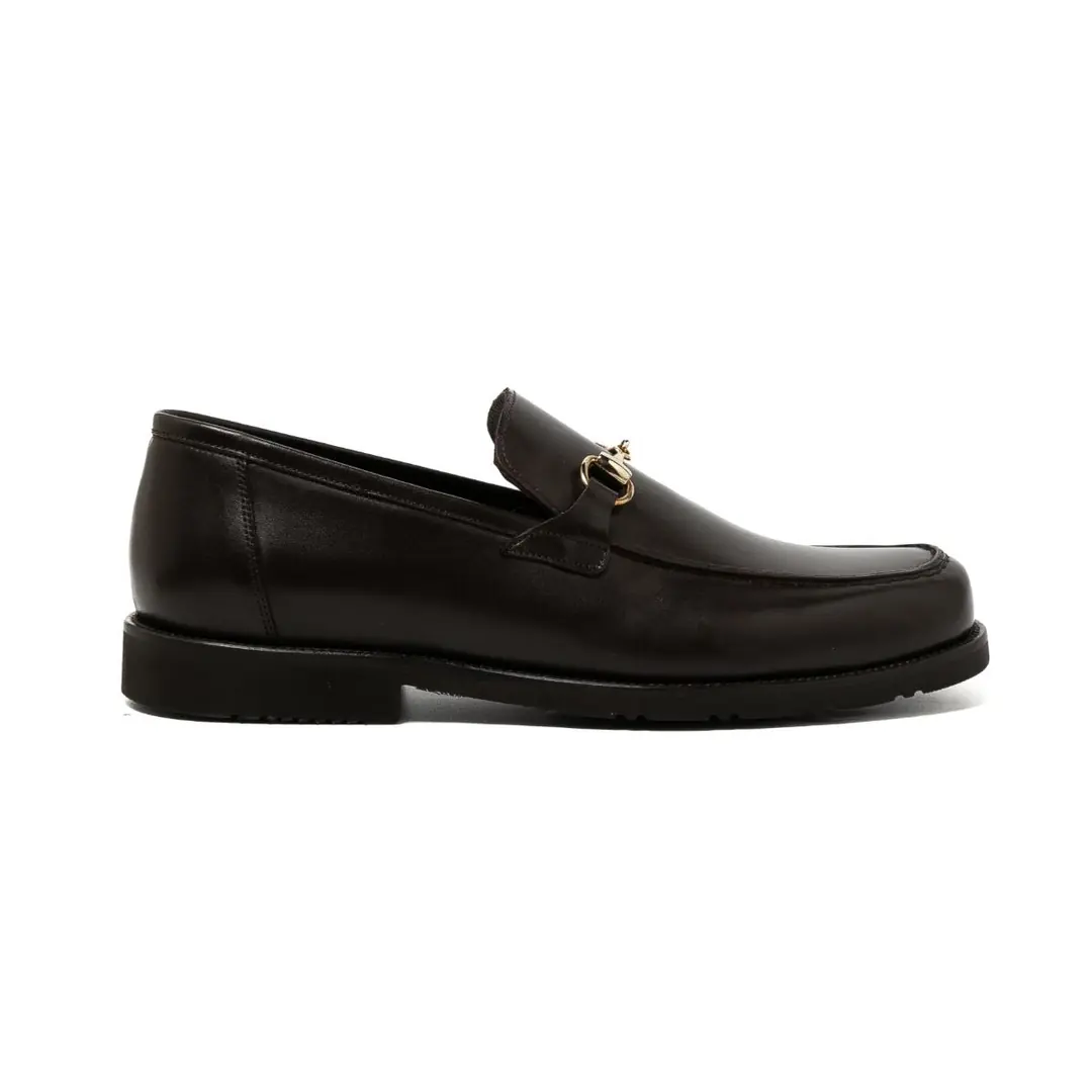 Giuseppe Mengoni  Erkek Tokalı Loafer - Kahverengi