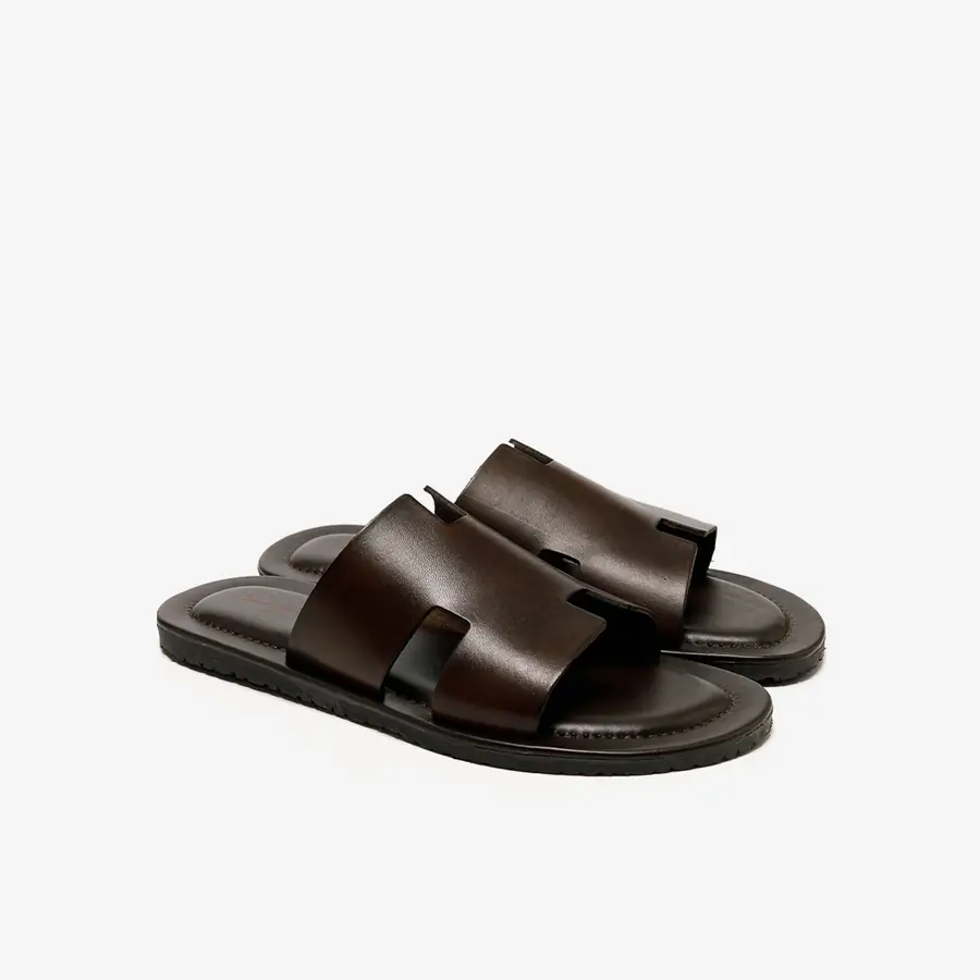 The Sandals Factory Leather Erkek Bantlı Terlik
