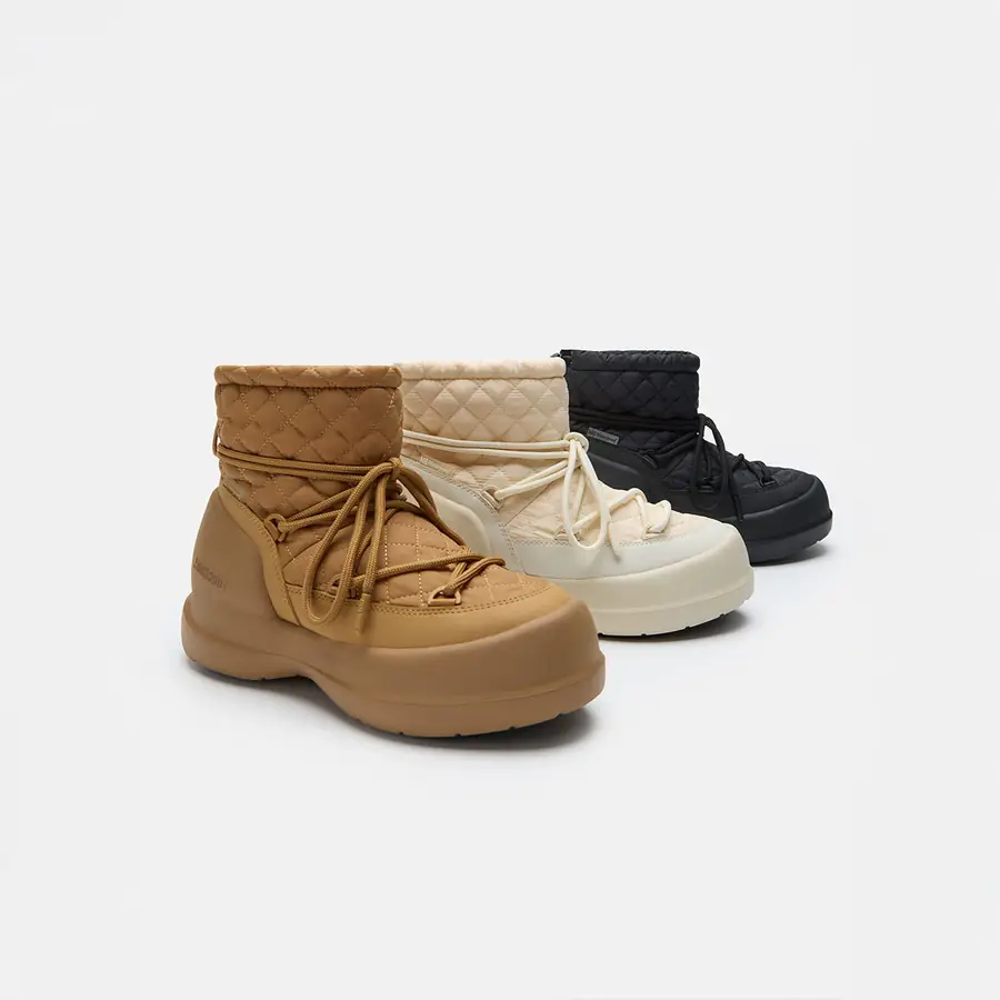 Moon Boot Mezzaluna Quilted Kadın Bağcıklı Kar Botu