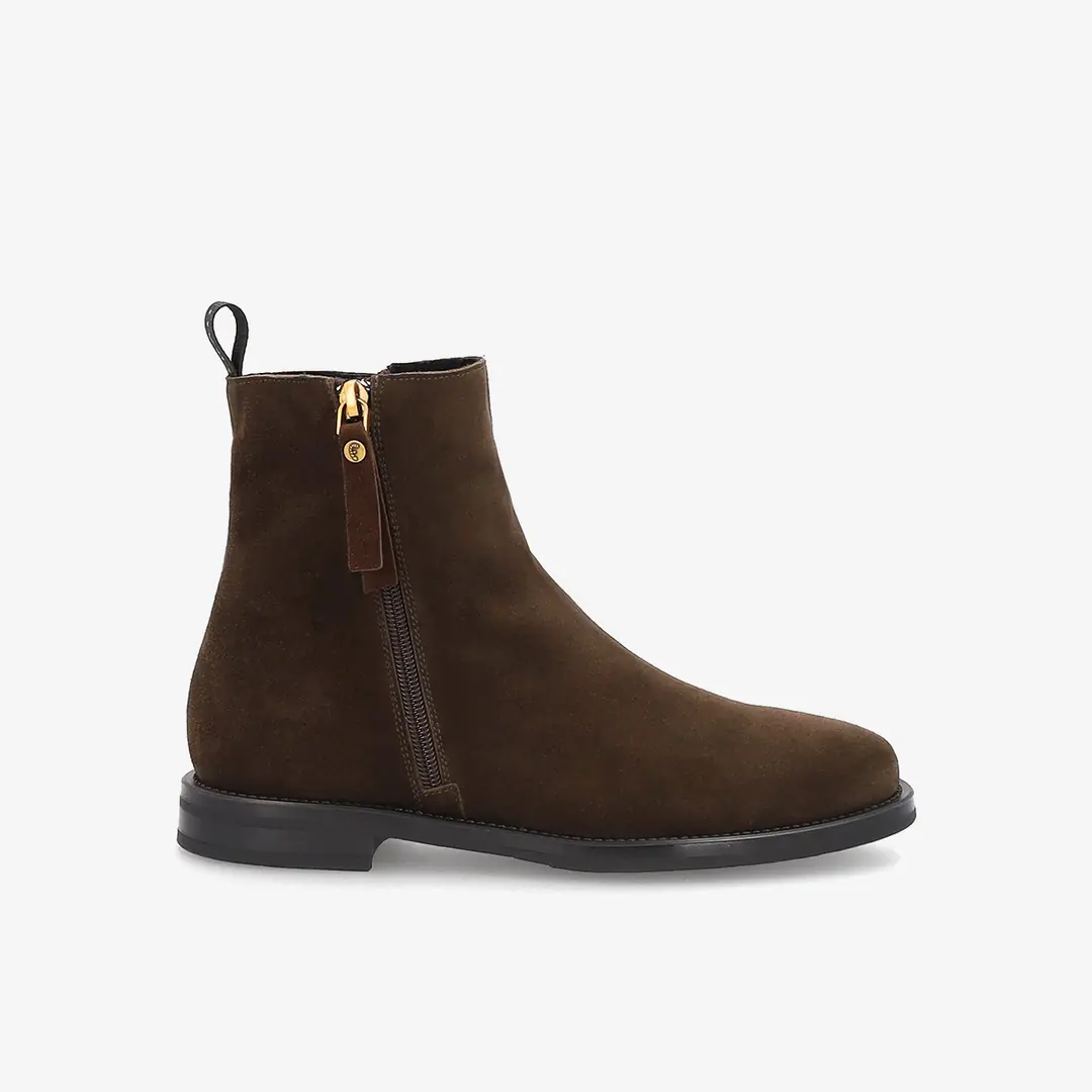 Frau Ankle Boot Kadın Bağcıklı Bot - Koyu Kahverengi