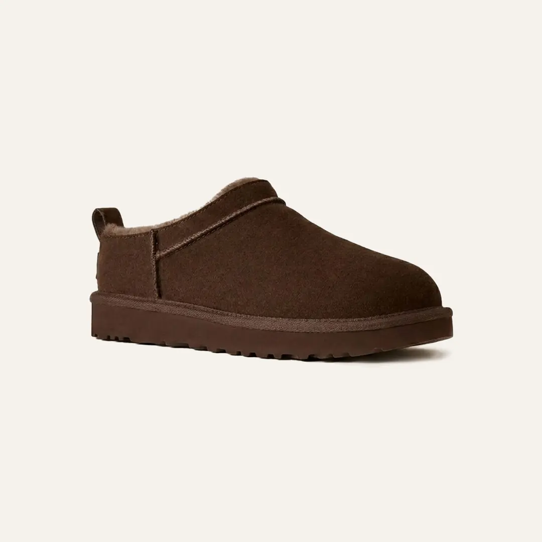 Ugg Classic Micro Erkek Terlik - Koyu Kahverengi
