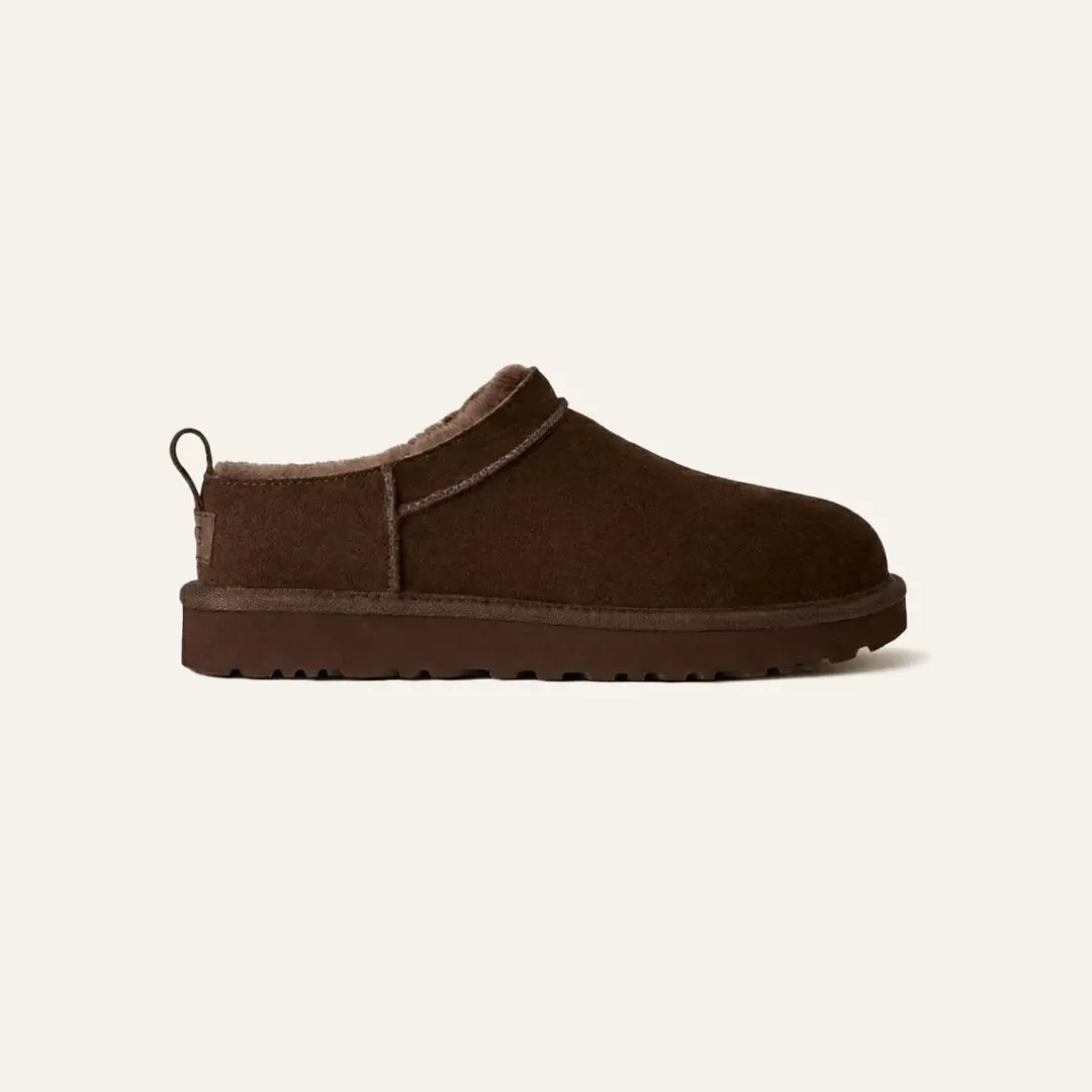 Ugg Classic Micro Erkek Terlik - Koyu Kahverengi