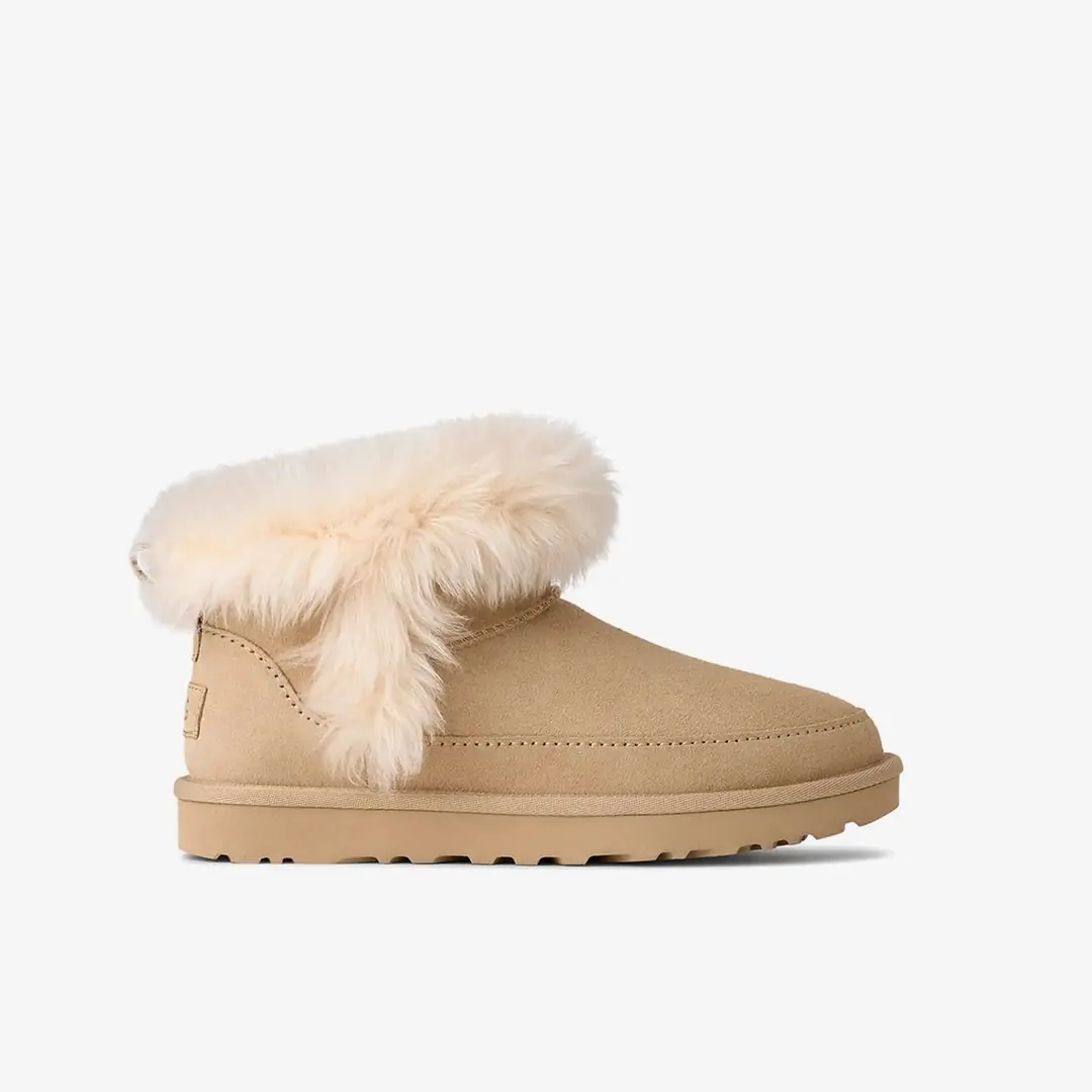 Ugg Classic Ultra Mini Kadın Kürklü Kar Botu - Taba