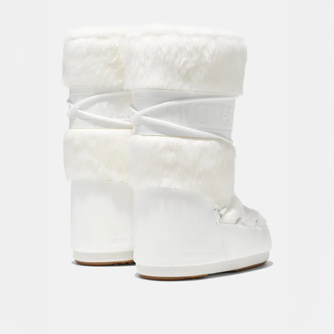 Moon Boot ICON FAUX FUR Kadın Kar Botu - Beyaz
