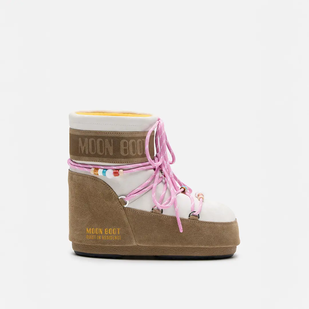 Moon Boot Mb X Gir Icon Low Suede Beads Kadın Kar Botu - Çok Renkli
