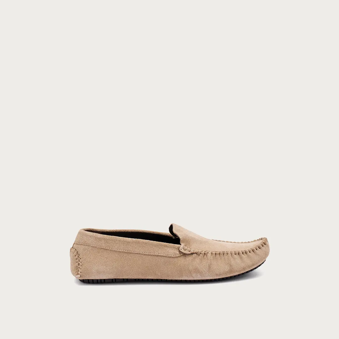 Frau Suede Driving Erkek Makosen - Bej