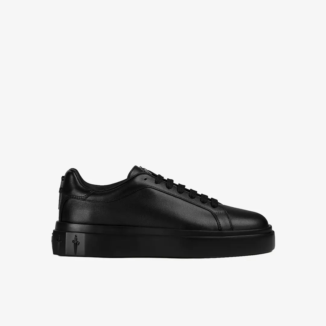 Paciotti Calf Erkek Kalın Taban Sneaker - Siyah