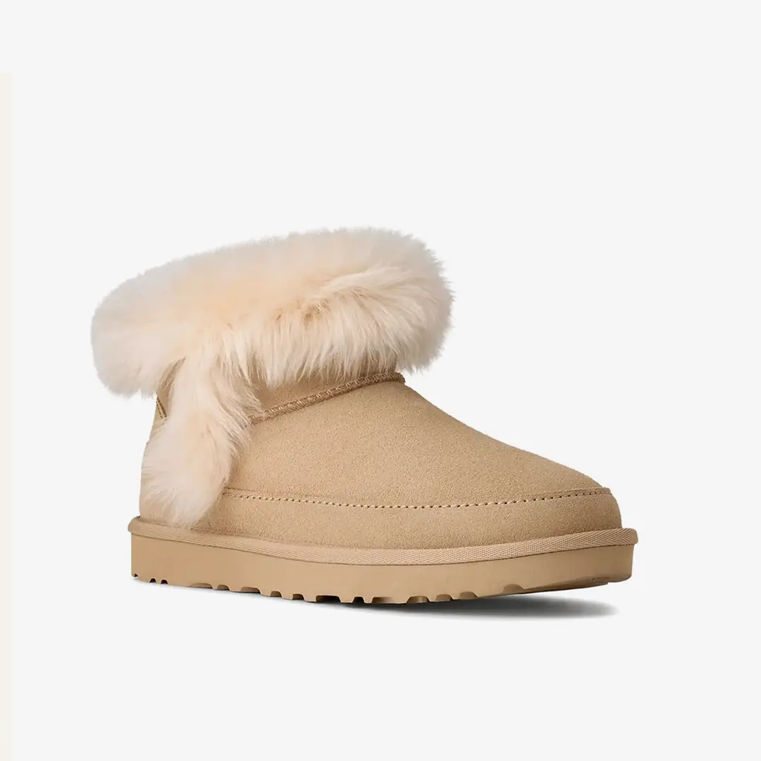 Ugg Classic Ultra Mini Kadın Kürklü Kar Botu - Taba