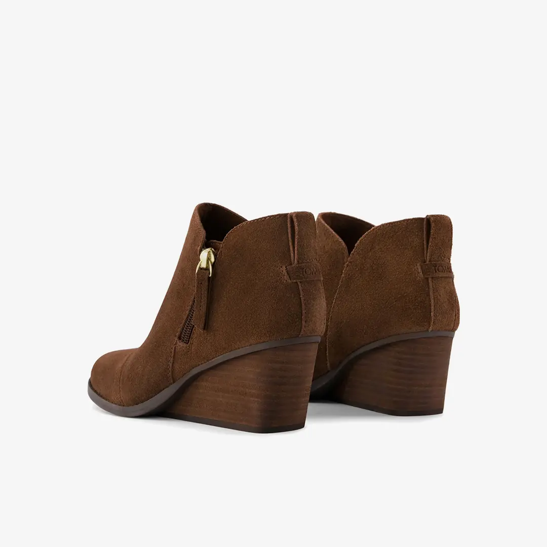 Toms Goldie Wedge Kadın Dolgu Tabanlı Bot - Kahverengi