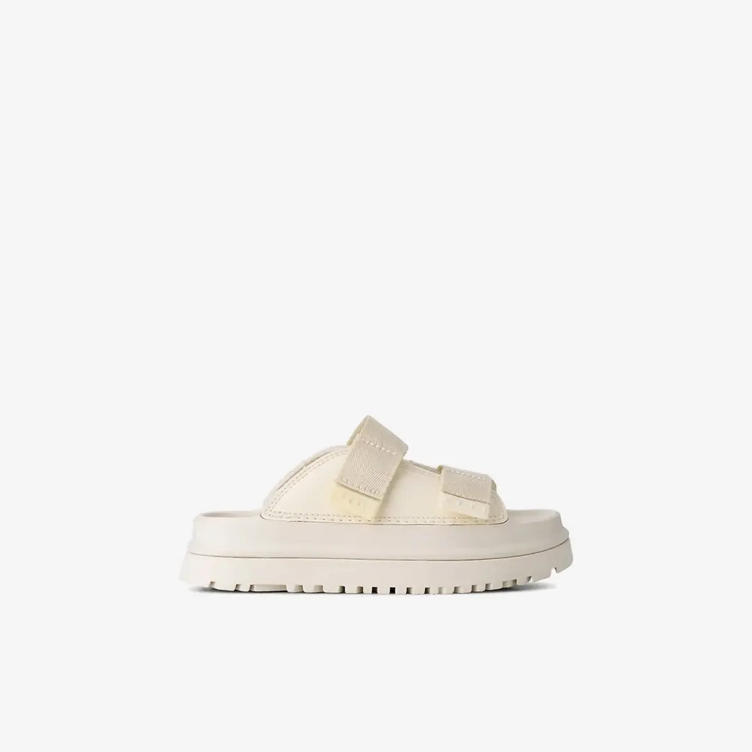 Ugg  Kız Çocuk Çift Bantlı Terlik - Beyaz