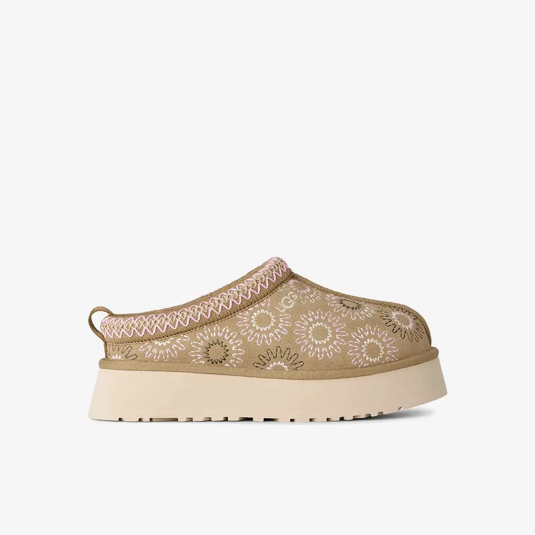 Ugg Tazz Sun Stitch Kadın Kapalı Terlik - Koyu Bej