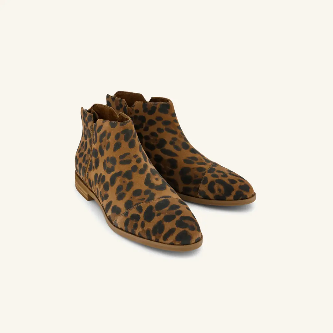 Toms  Kadın Fermuarlı Bot - Leopar