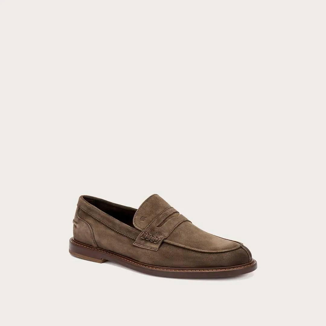 Frau 76B0 Erkek Penny Loafer - Koyu Kahverengi