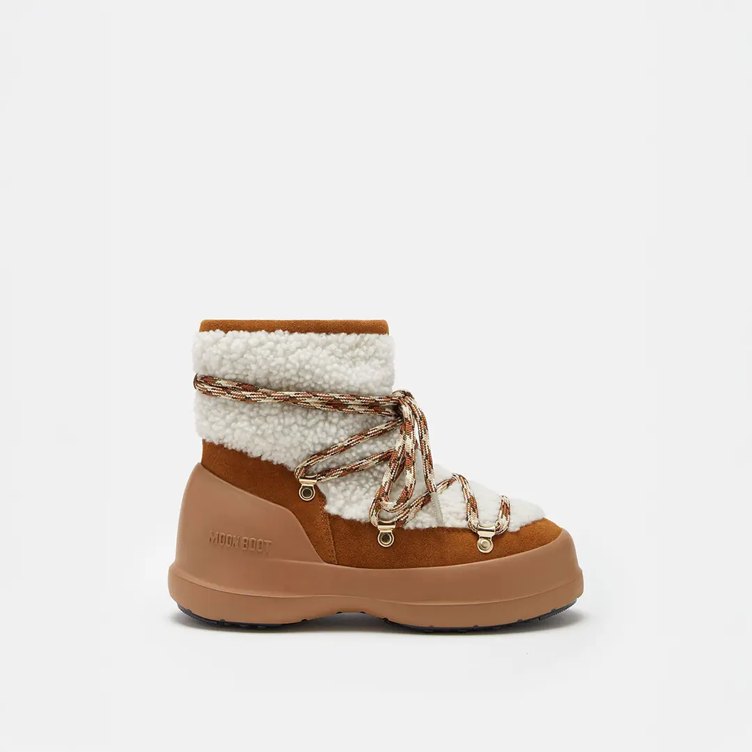 Moon Boot Luna Boot Shearling Kadın Kürklü Kar Botu - Kahverengi