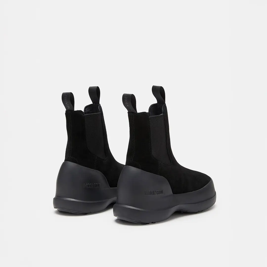 Moon Boot Luna Chelsea Suede Kadın Chelsea Bot - Siyah