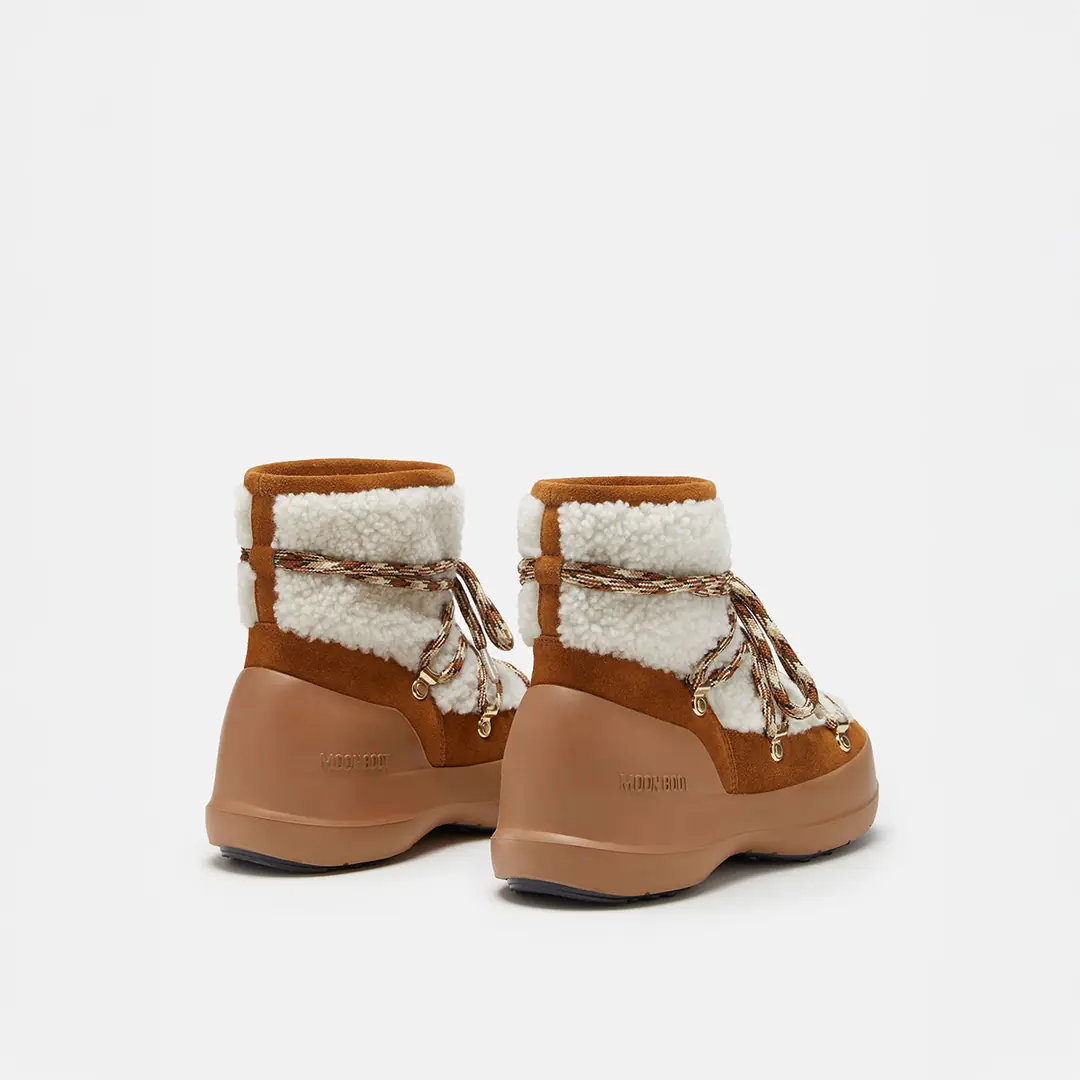 Moon Boot Luna Boot Shearling Kadın Kürklü Kar Botu - Kahverengi